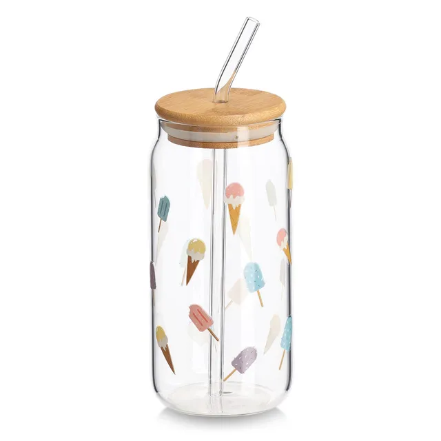 zeller-present-k-che-trinkglas-ice-cream-500-ml-mit-deckel image 1