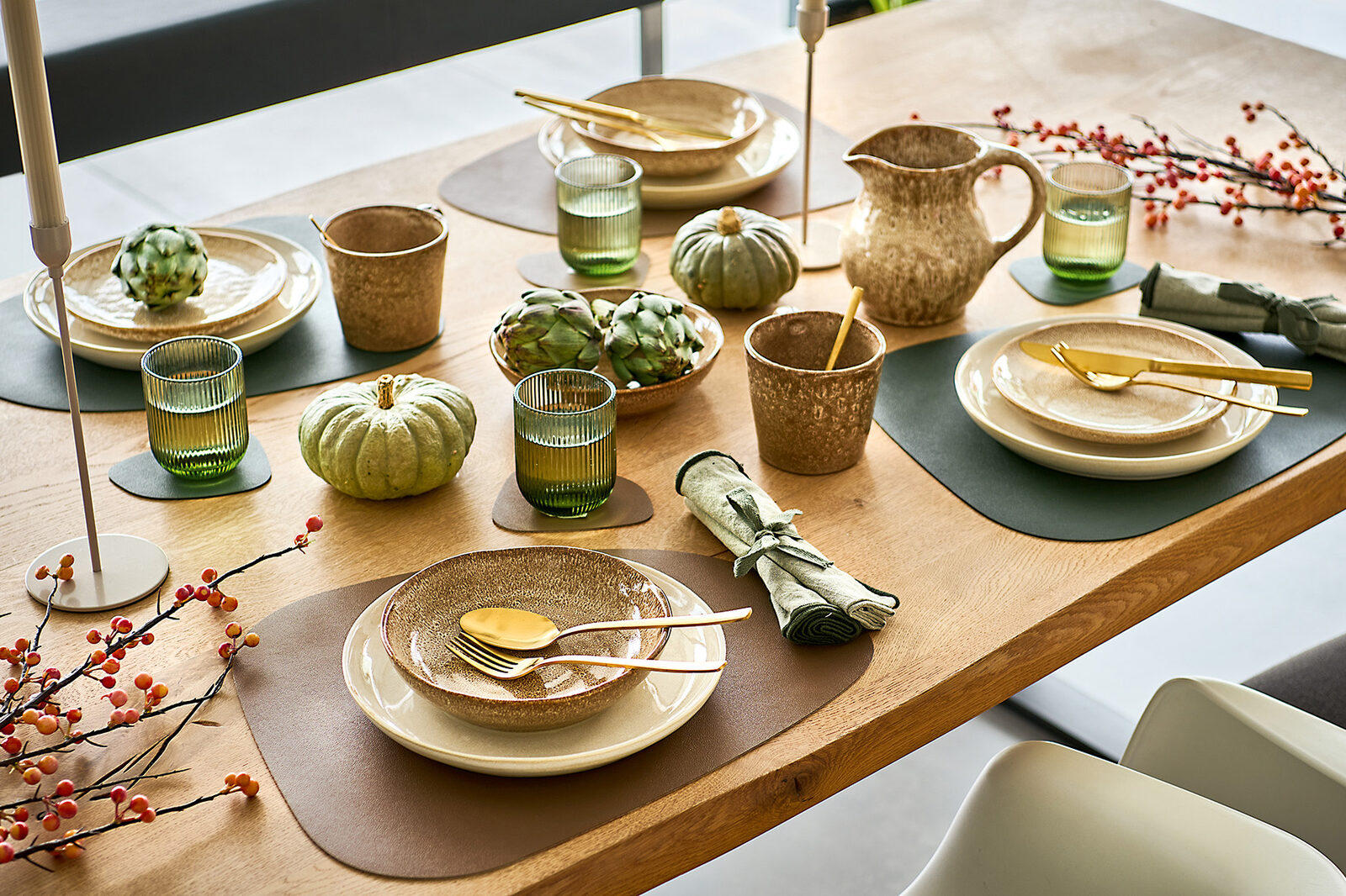 zeller-present-table-platzset-2-tone-kunstleder-schwarz image 6