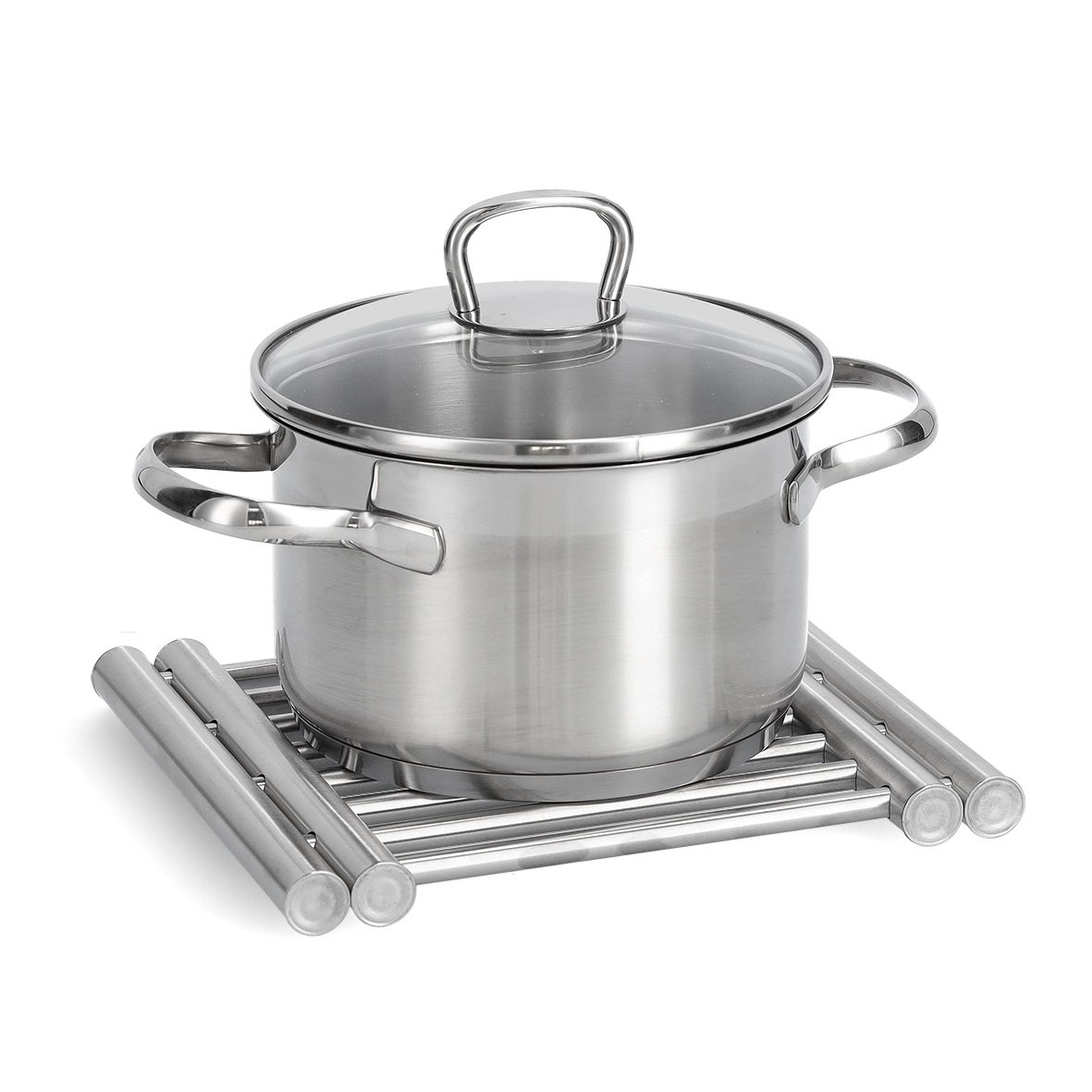 zeller-present-k-che-topfuntersetzer-ausziehbar-edelstahl-hitzeschutz image 4