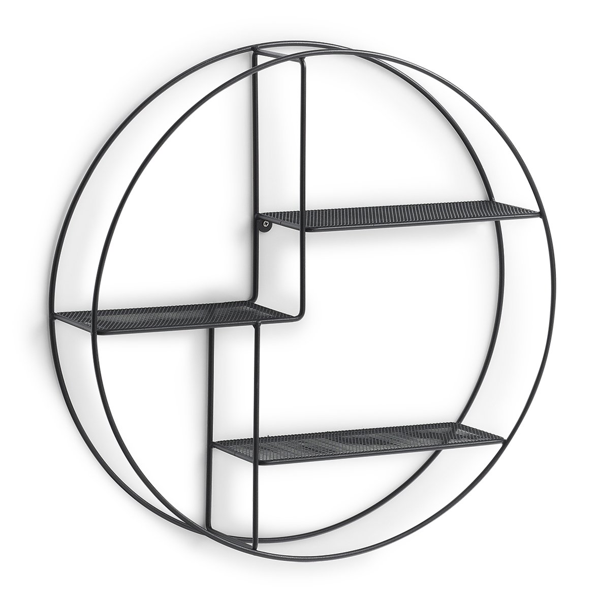 zeller-present-home-living-wandregal-metall-schwarz-3-b-den image 1