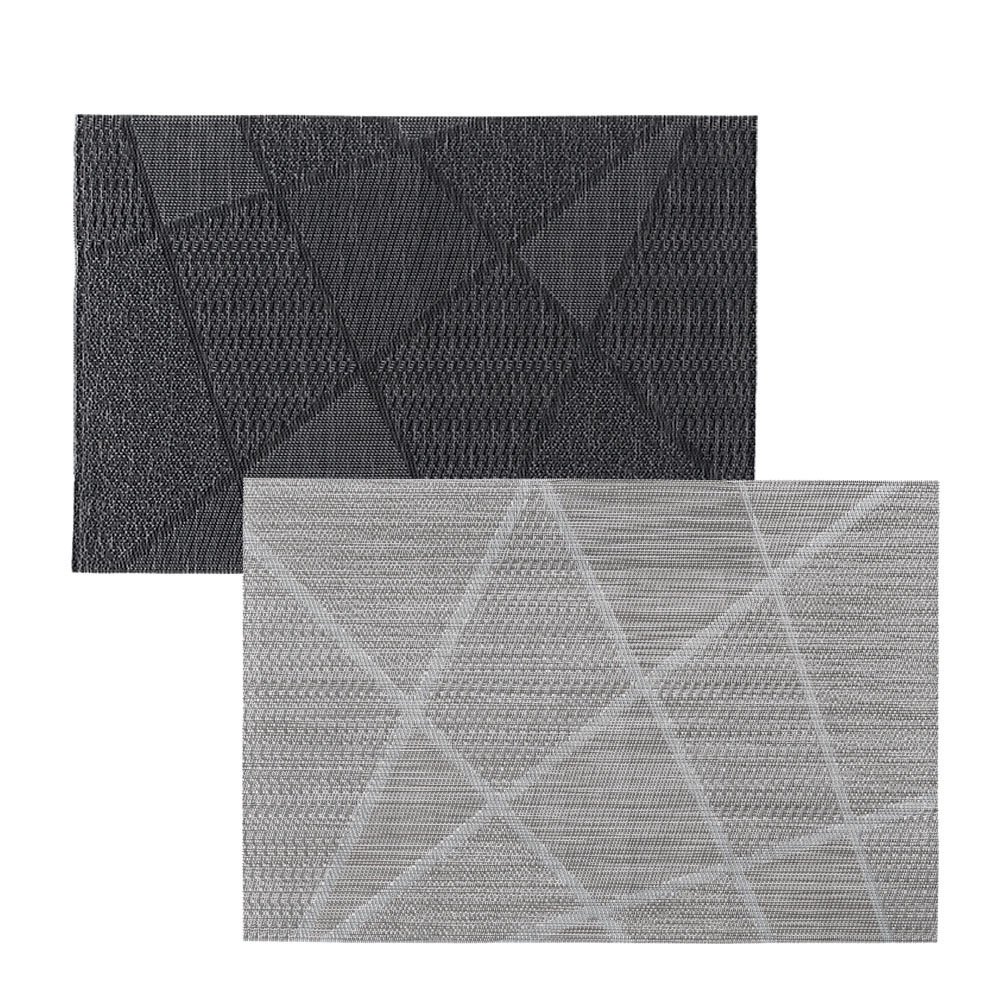 zeller-table-platzset-kunststoff-grau-gemustert image 3