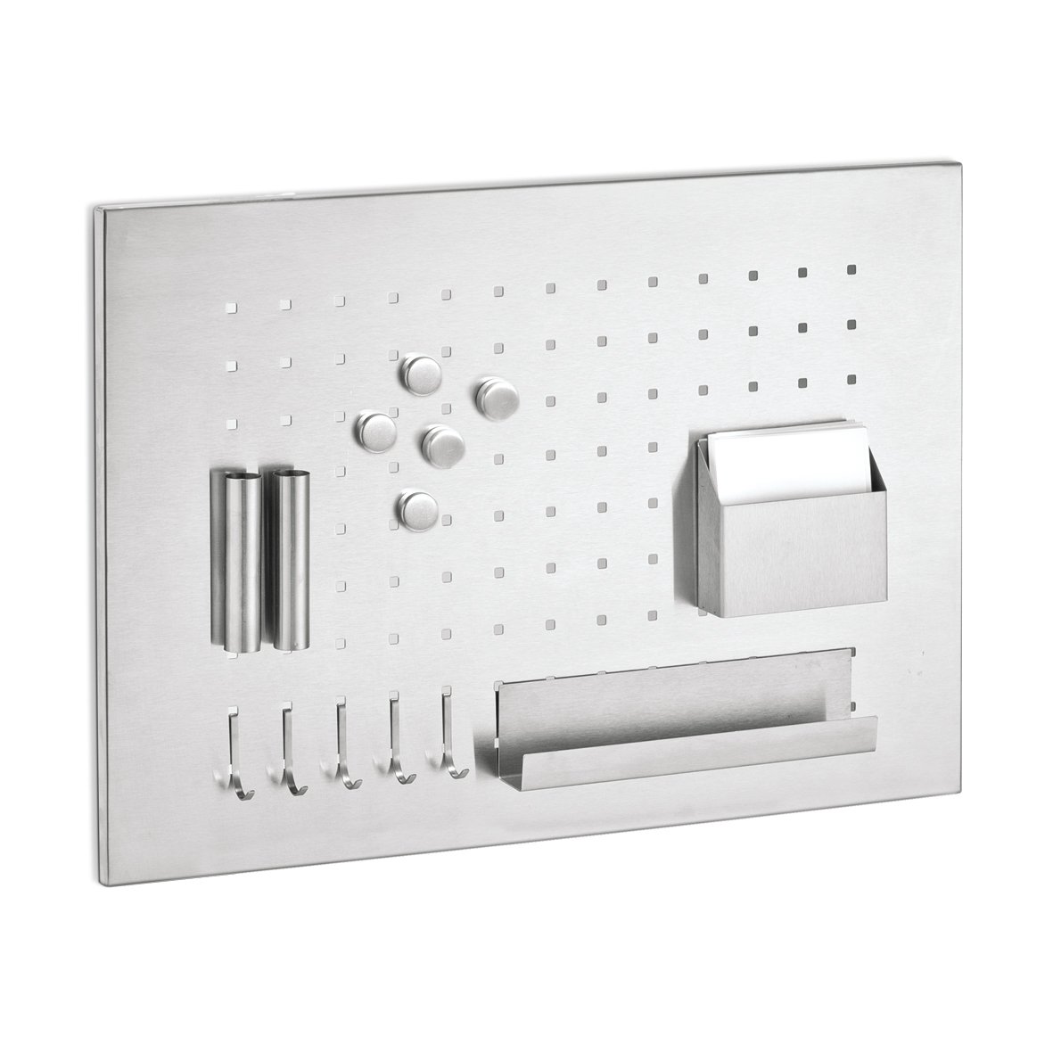 zeller-present-office-memoboard-edelstahl-mit-zubeh-r image 1