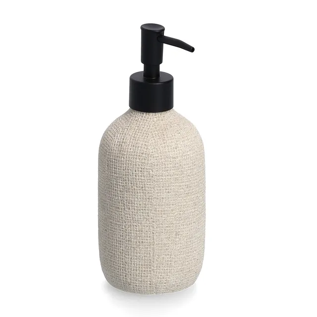 zeller-present-natural-seifenspender-polyresin-beige image 1