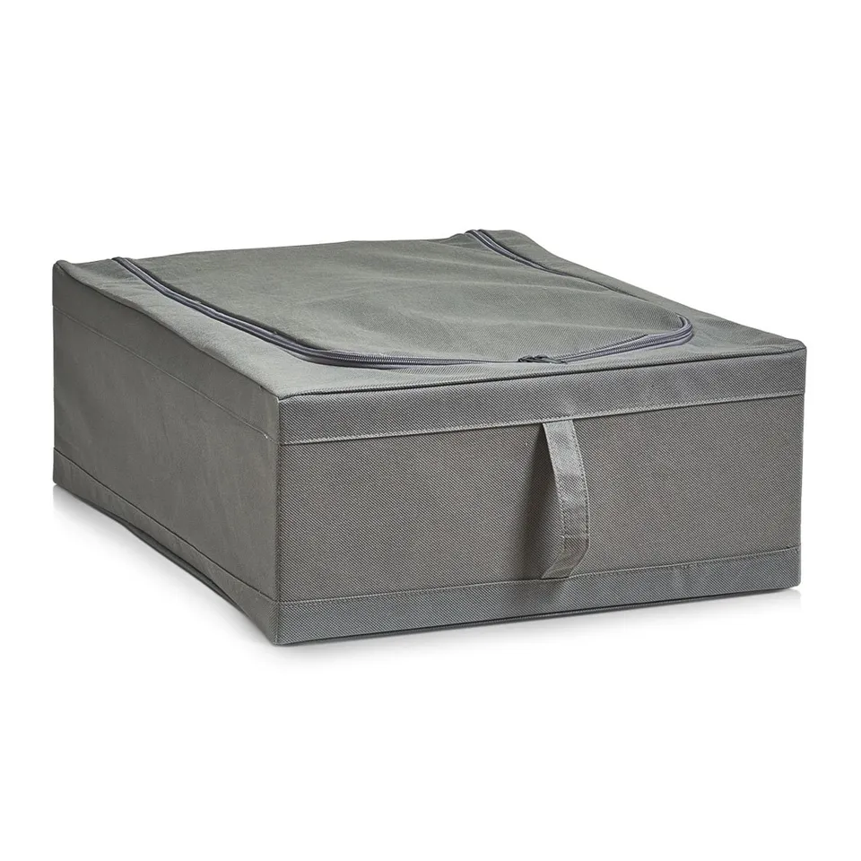 zeller-present-home-living-aufbewahrungsbox-vlies-grau-mit-deckel image 1