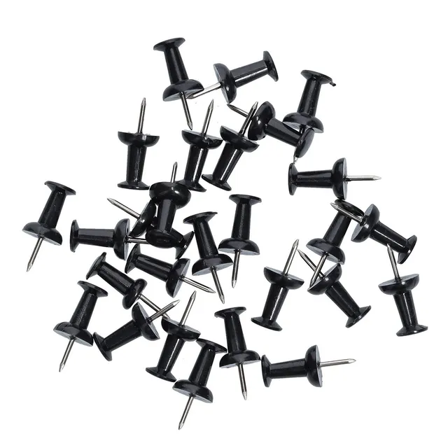 zeller-present-office-push-pins-set-pinnnadeln-25-tlg-schwarz image 1
