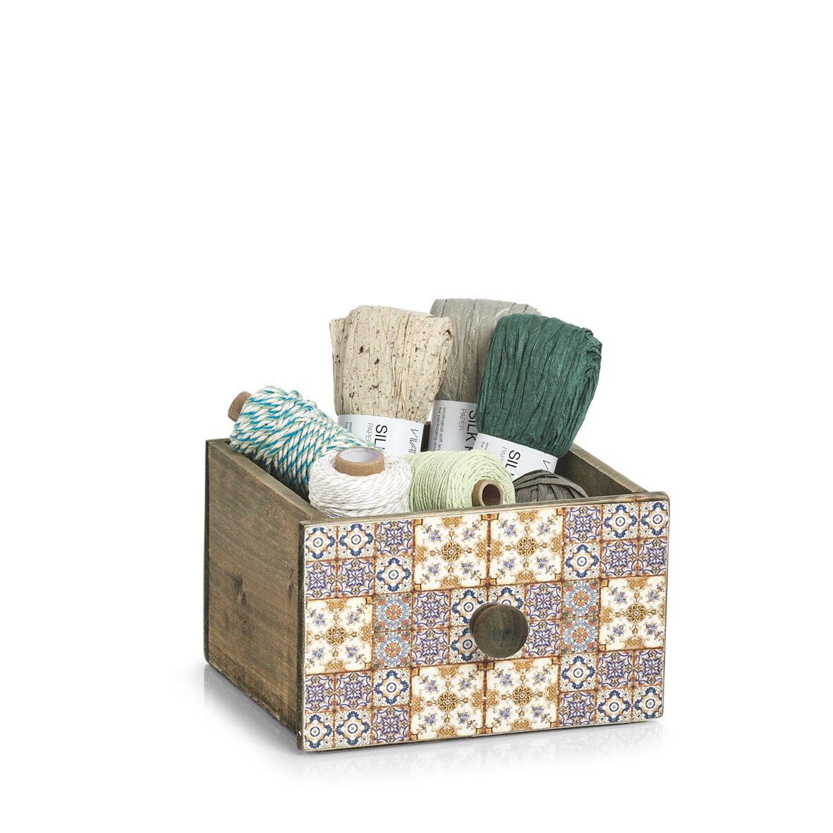 zeller-present-mosaik-schubladenbox-holz-orientalisch-kleinartikel image 2
