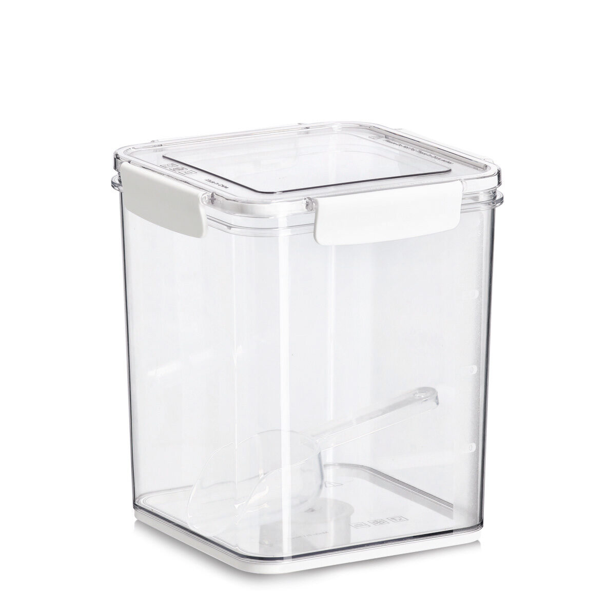 zeller-present-k-che-vorratsdose-4200-ml-transparent-mit-l-ffel image 1