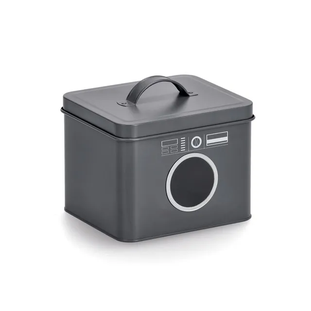 zeller-present-home-living-waschpulver-box-metall-anthrazit image 1