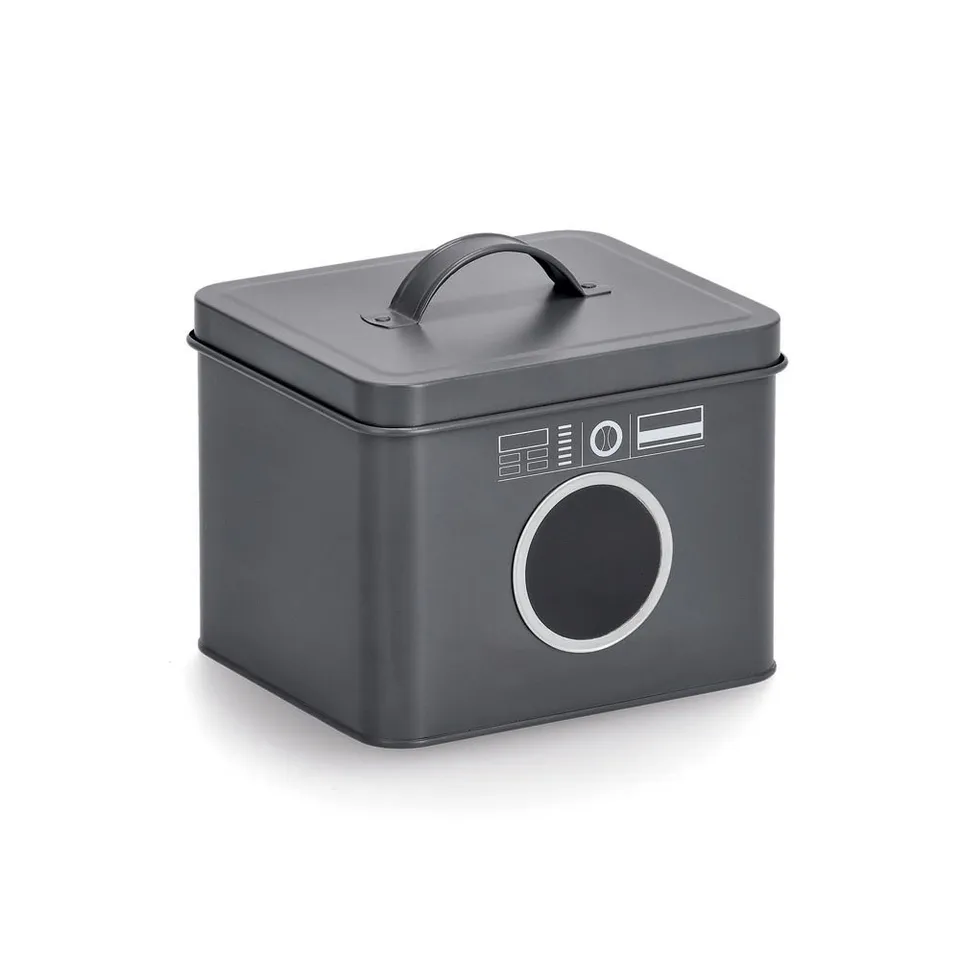 zeller-present-home-living-waschpulver-box-metall-anthrazit image 1