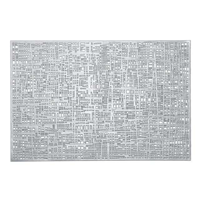 zeller-present-table-platzset-scribble-kunststoff-silber-pvc image 1