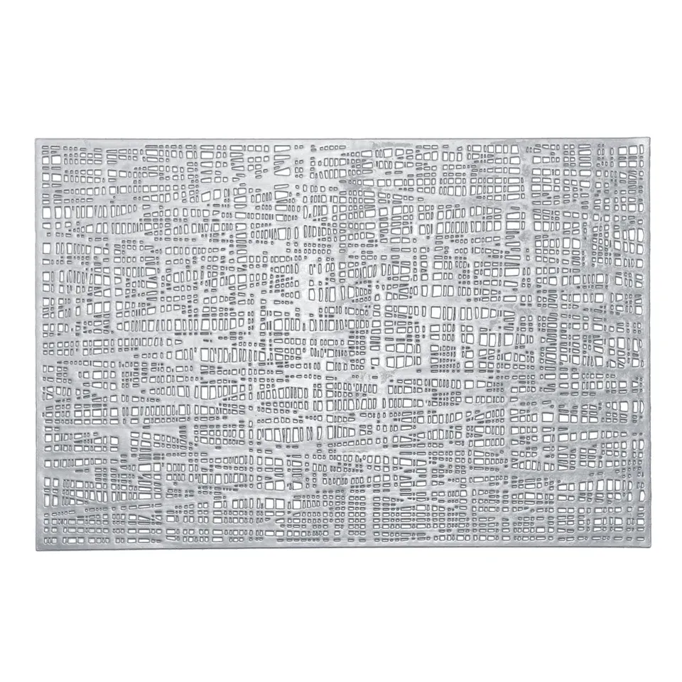 zeller-present-table-platzset-scribble-kunststoff-silber-pvc image 1