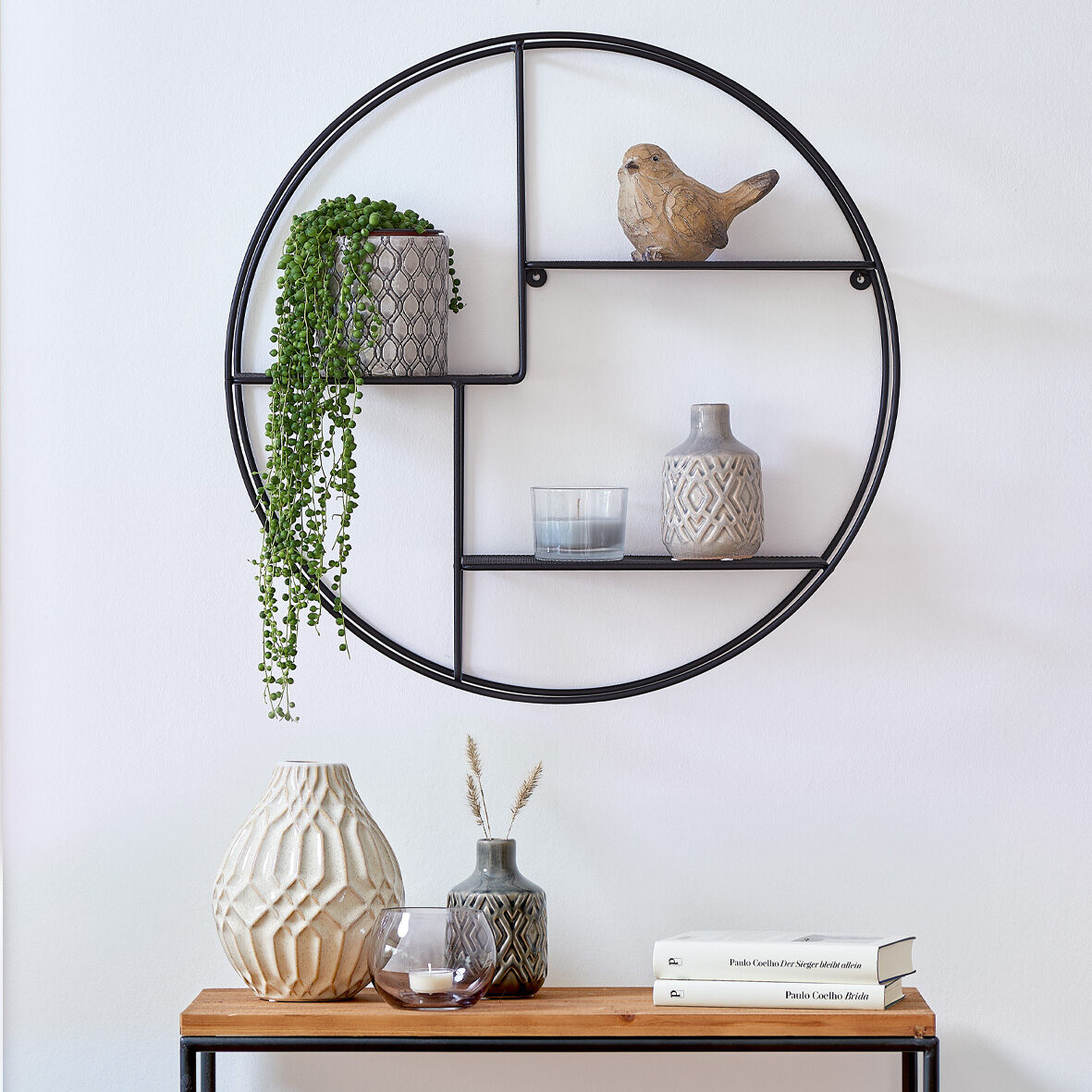 zeller-present-home-living-wandregal-metall-schwarz-3-b-den image 4