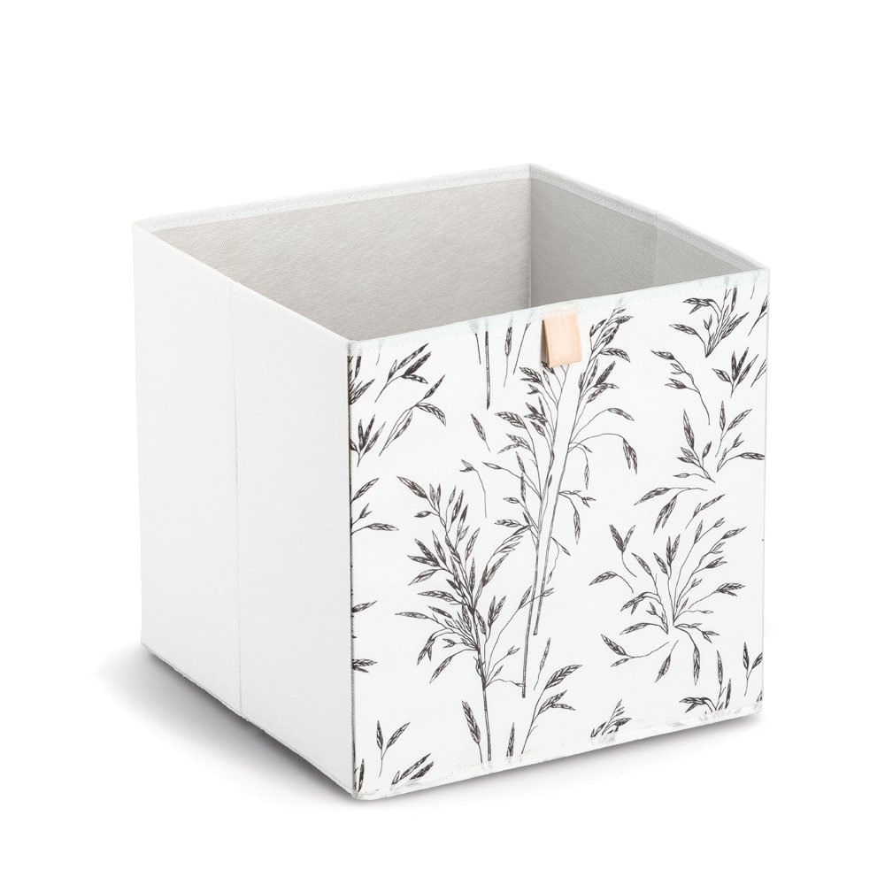 zeller-present-grass-aufbewahrungsbox-vlies-gr-ser-print-wei image 1