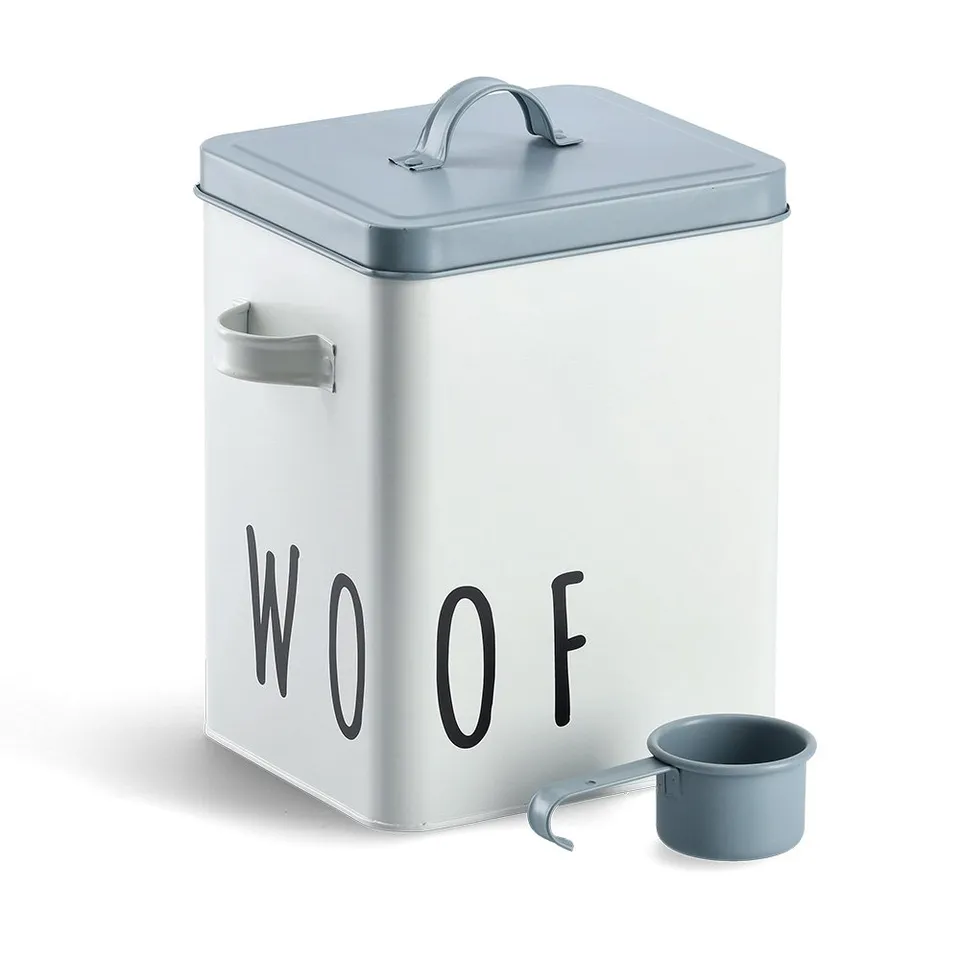 zeller-present-k-che-futterdose-woof-metall-wei-blau image 1