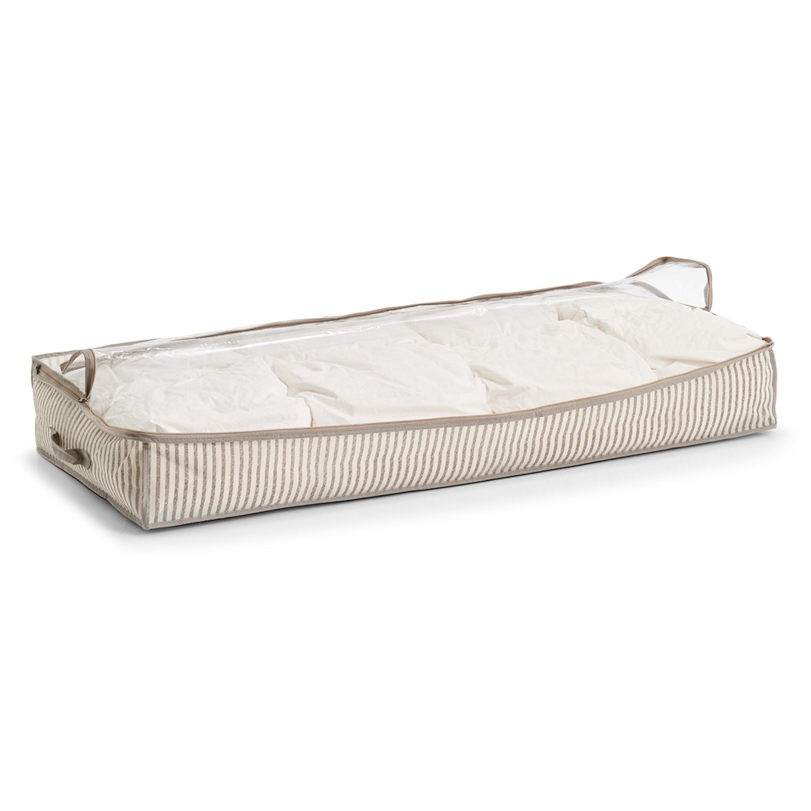 zeller-present-stripes-unterbett-aufbewahrungstasche-vlies-mit-sichtfenster image 2
