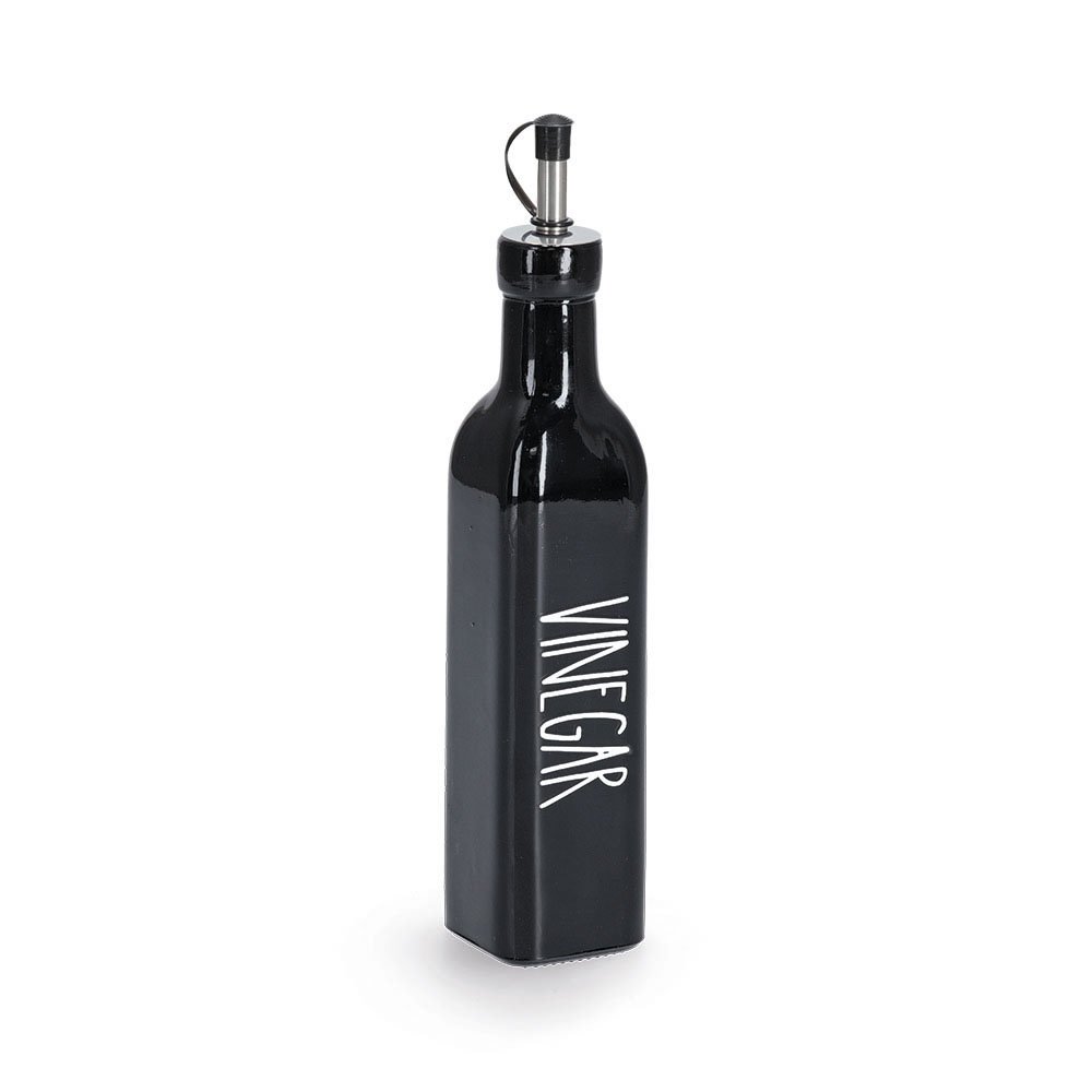 zeller-k-che-essigflasche-vinegar-270-ml-glas-edelstahl-dispenser image 1