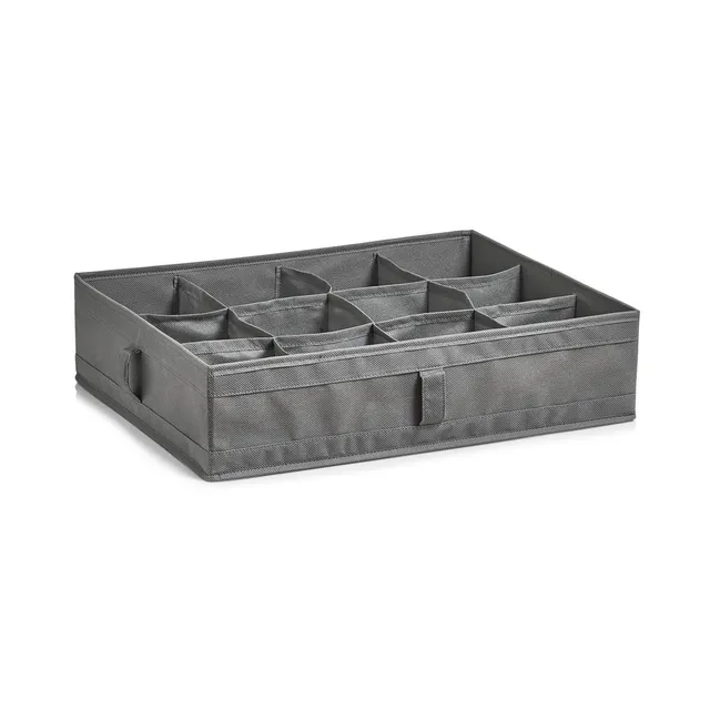 zeller-present-home-living-aufbewahrungsbox-12-f-cher-grau-vlies image 1