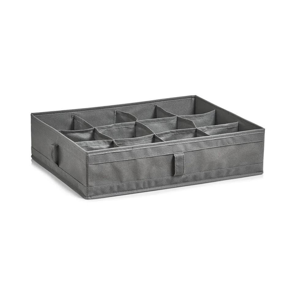 zeller-present-home-living-aufbewahrungsbox-12-f-cher-grau-vlies image 1