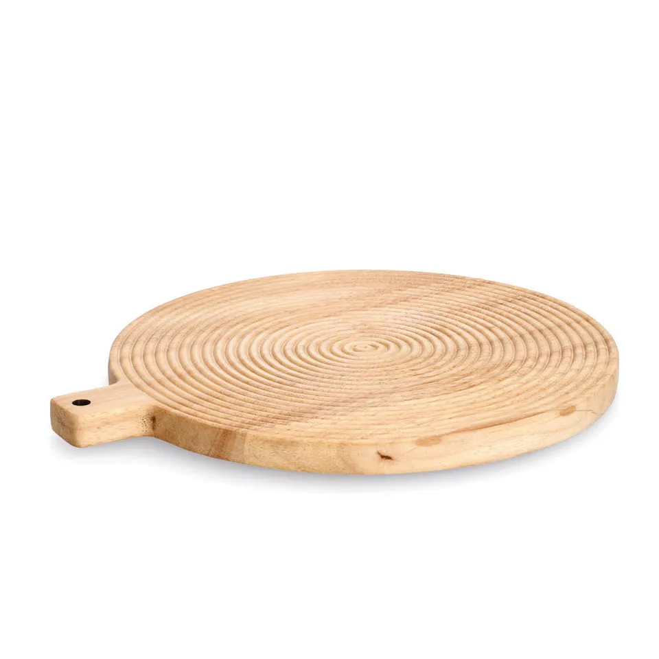 zeller-present-k-che-schneidebrett-stripes-gummibaum-mit-griff image 1