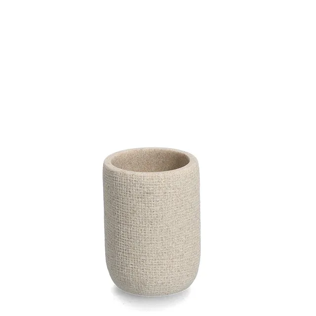 zeller-present-natural-zahnputzbecher-beige-polyresin image 1