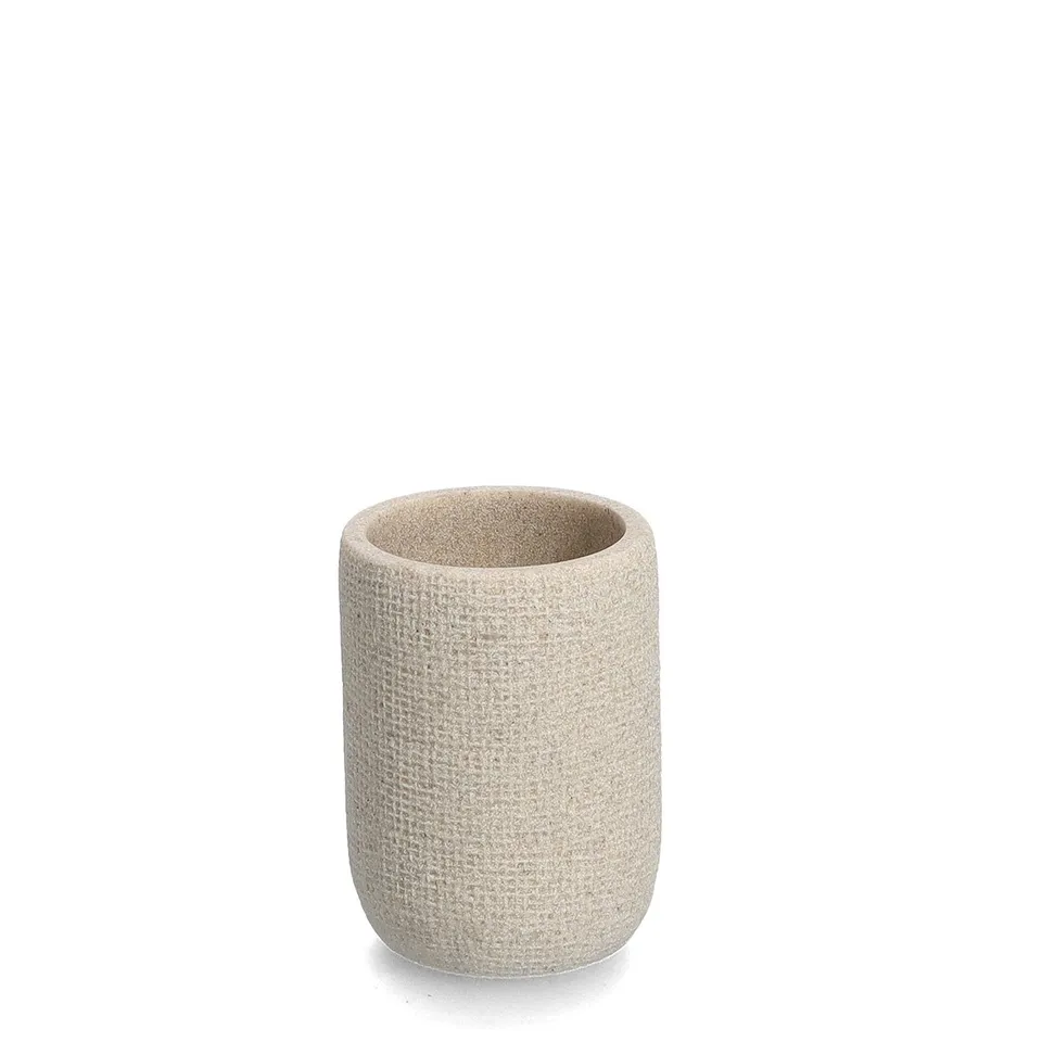 zeller-present-natural-zahnputzbecher-beige-polyresin image 1