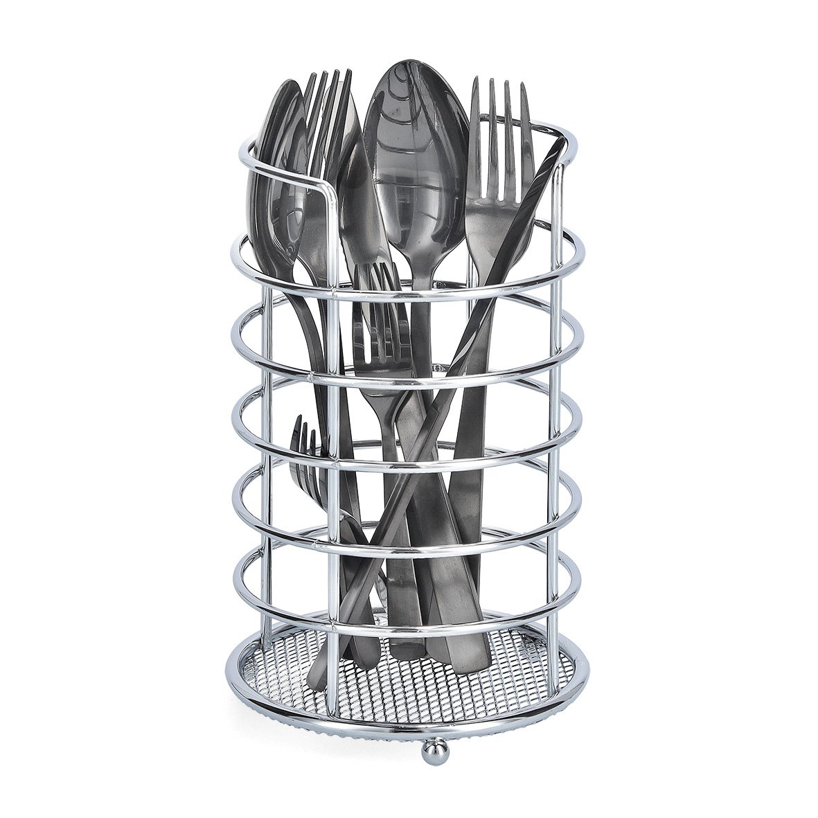 zeller-present-home-living-utensilienhalter-metall-verchromt image 2