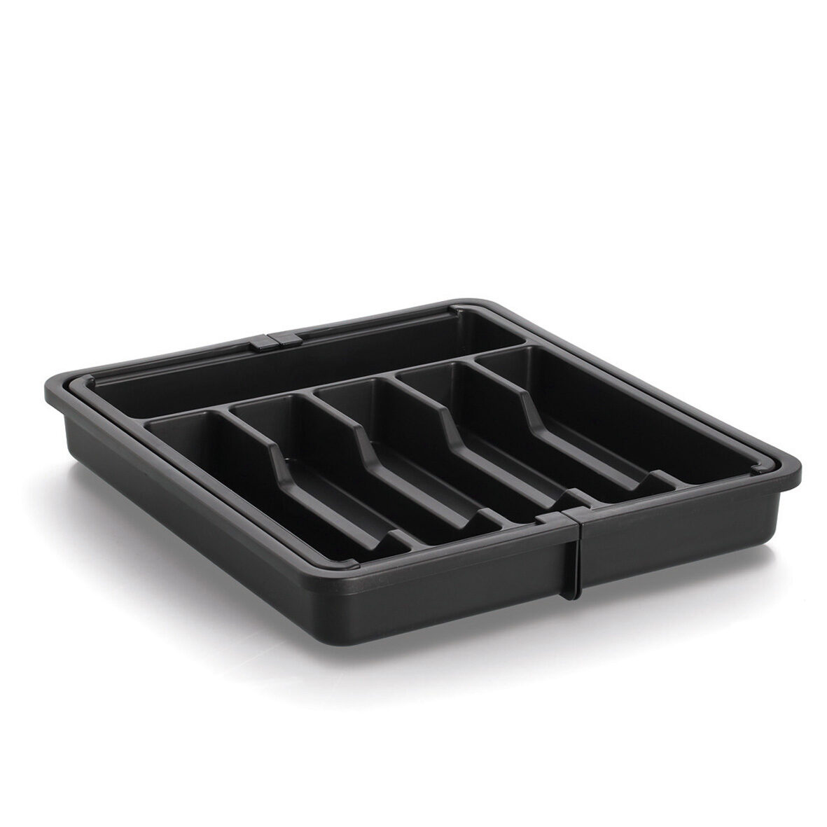 zeller-present-k-che-besteckkasten-ausziehbar-schwarz image 1