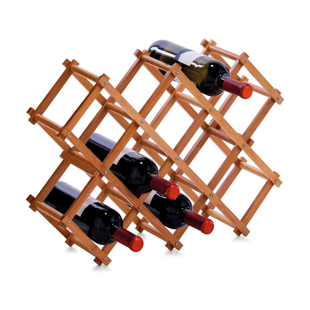 zeller-present-home-weinregal-bambus-10-flaschen image 3