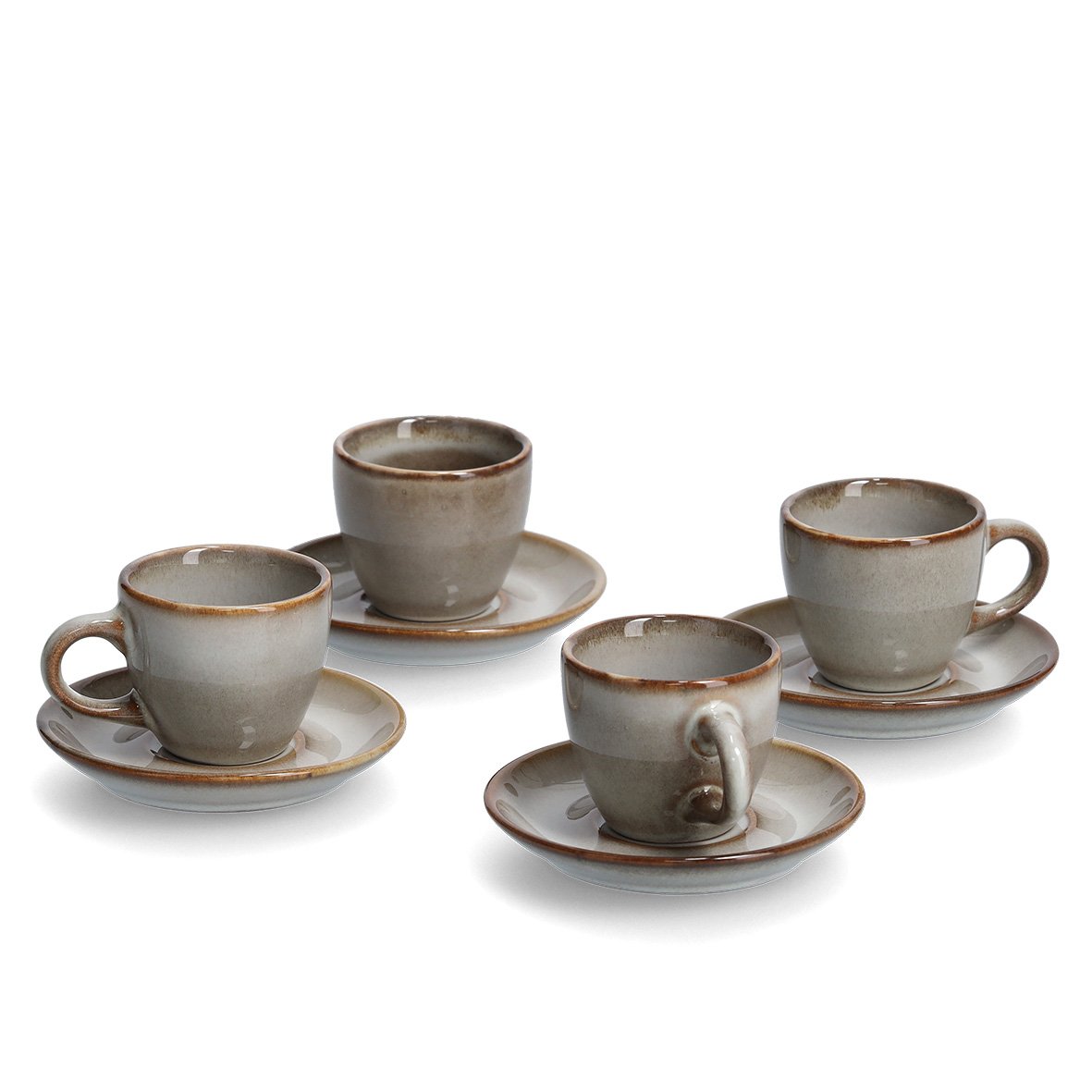 zeller-present-k-che-espresso-set-8-tlg-keramik-taupe image 1