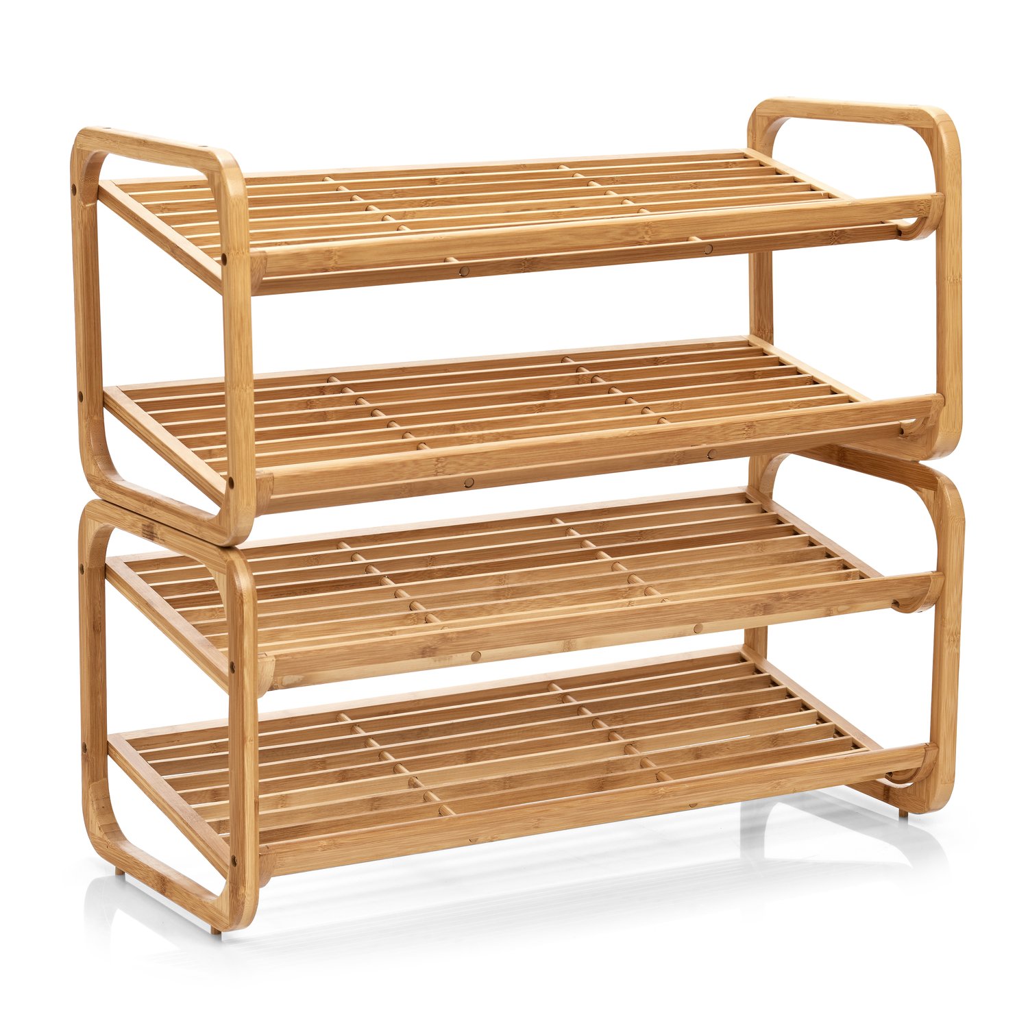 zeller-present-home-living-schuhregal-bambus-2-ablagen-6-paar image 3