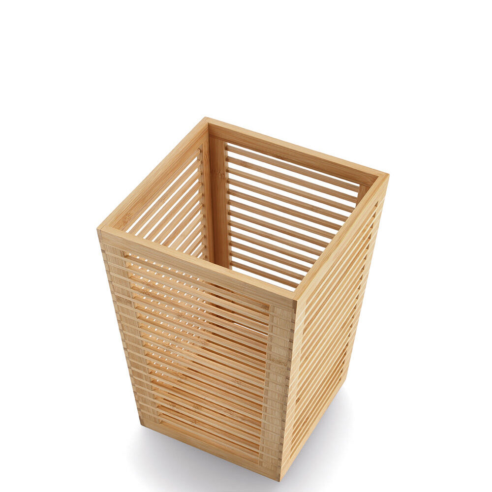 zeller-present-office-papierkorb-bambus-lamellen-stil image 3