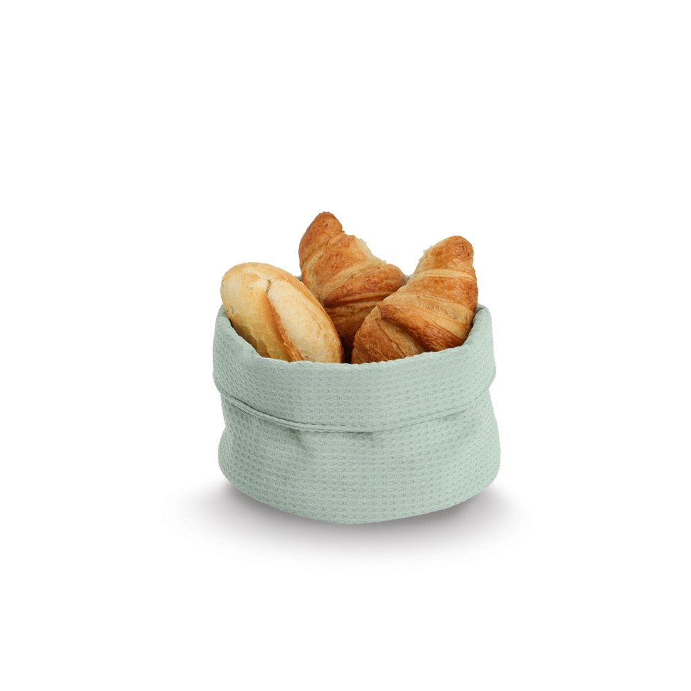 zeller-present-home-aufbewahrungskorb-waffelpiqu-mint-polyester image 2