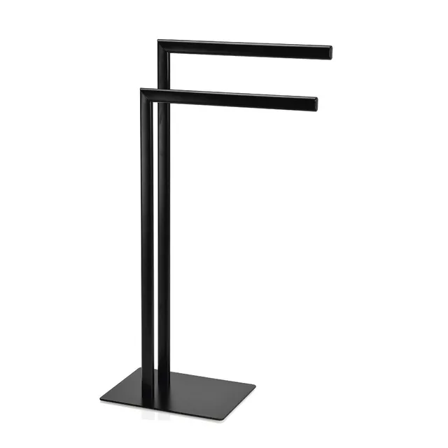 andrea-house-ba-o-handtuchst-nder-metall-schwarz-industrial image 1