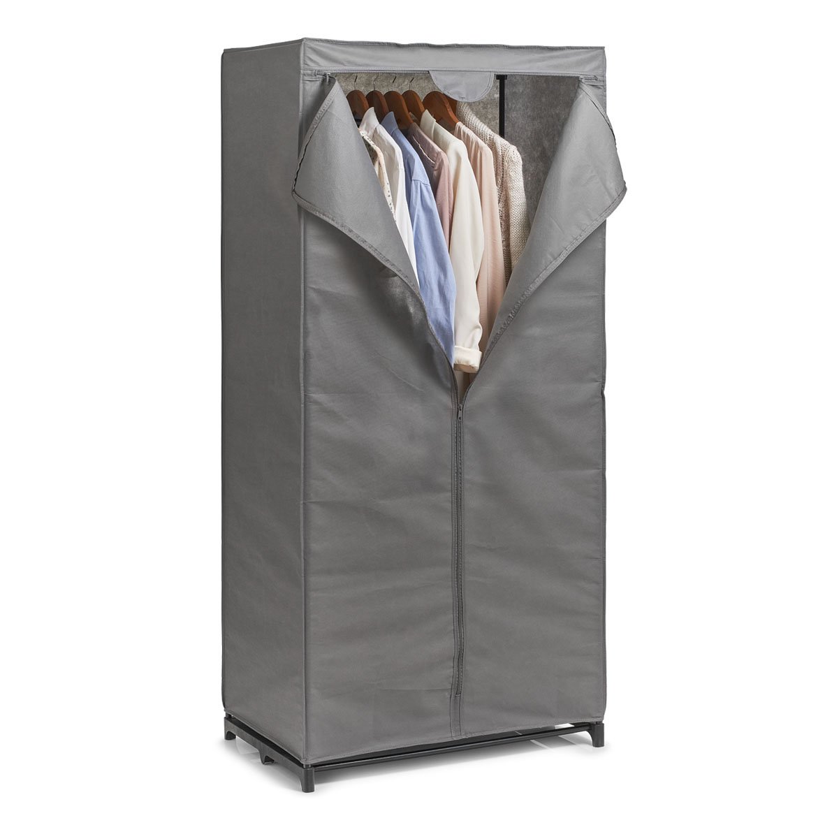 zeller-present-home-living-textil-schrank-grau-vlies-rei-verschluss image 2