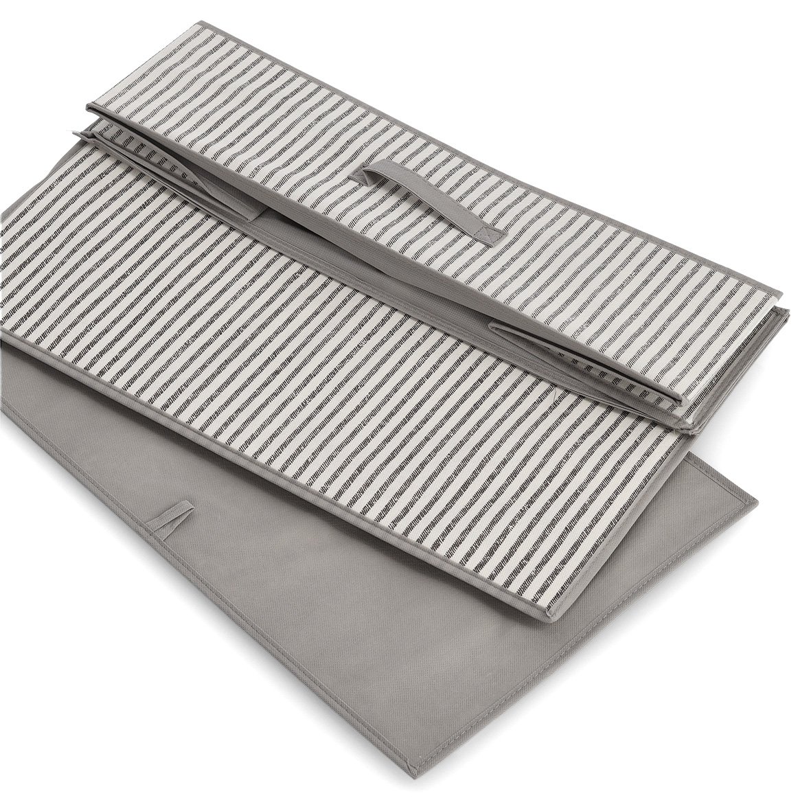 zeller-present-k-che-aufbewahrungsbox-stripes-vlies-beige-deckel image 4