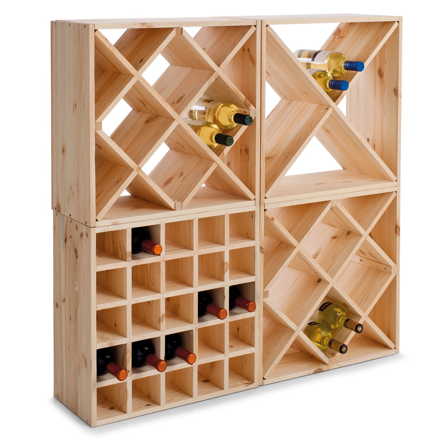 zeller-present-weinregal-nadelholz-stapelbar-erweiterbar image 3