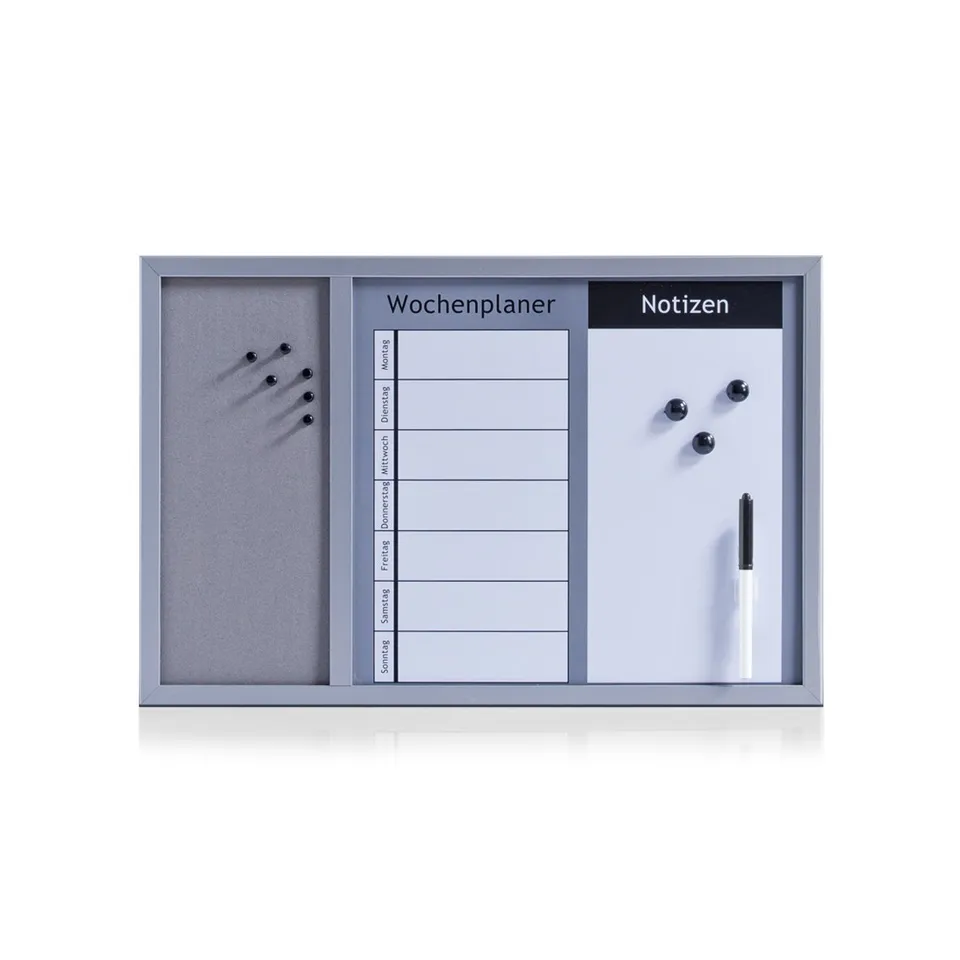 zeller-present-office-kombitafel-3-in-1-metall-mdf-alugrau image 1