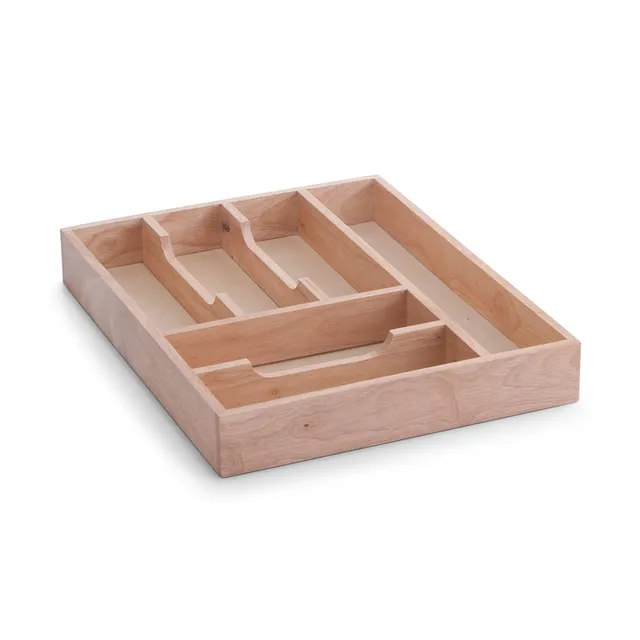 zeller-present-k-che-besteckkasten-gummibaum-holz-6-f-cher image 1