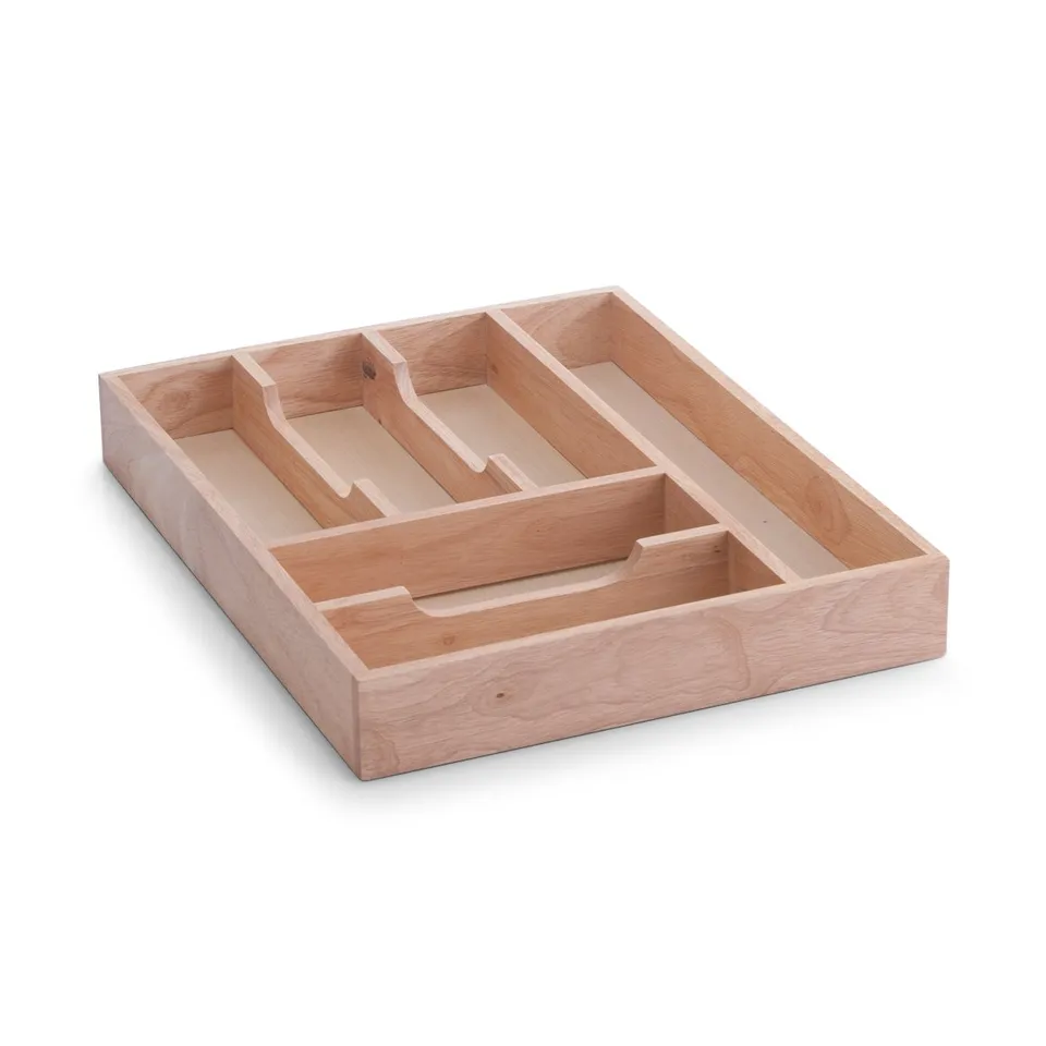 zeller-present-k-che-besteckkasten-gummibaum-holz-6-f-cher image 1