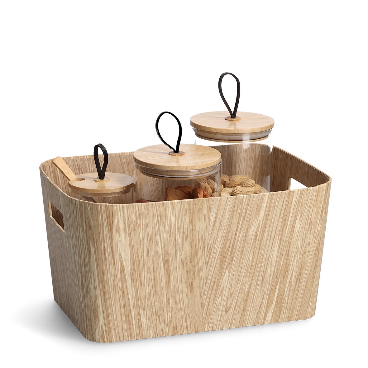 zeller-present-home-living-aufbewahrungsbox-holz-pappe-faltbar image 2