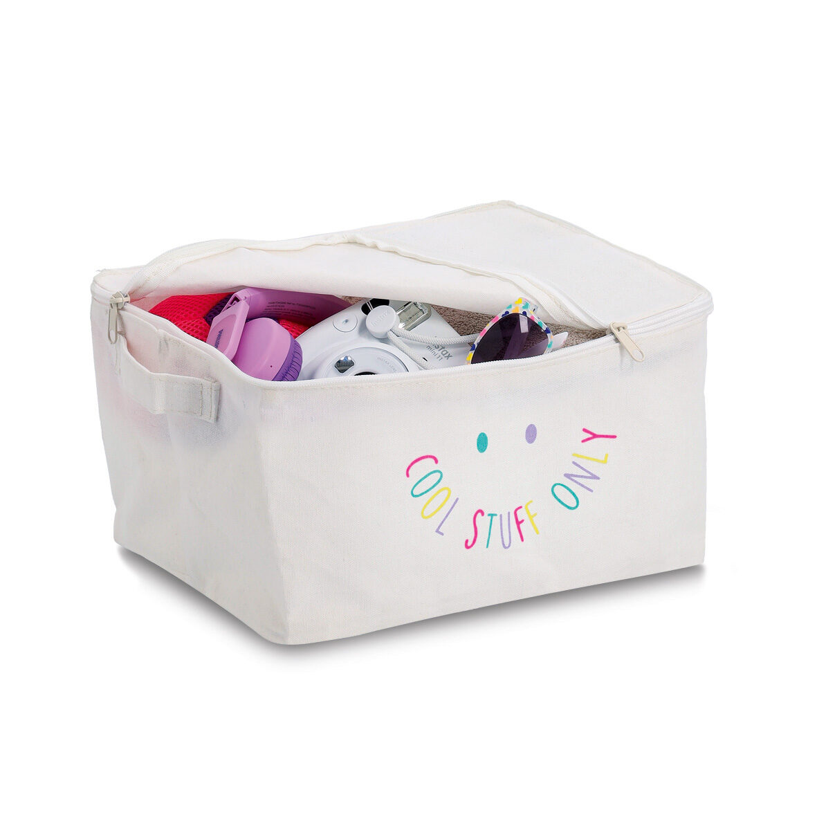 zeller-present-cool-stuff-aufbewahrungsbox-creme-mit-rei-verschluss image 3