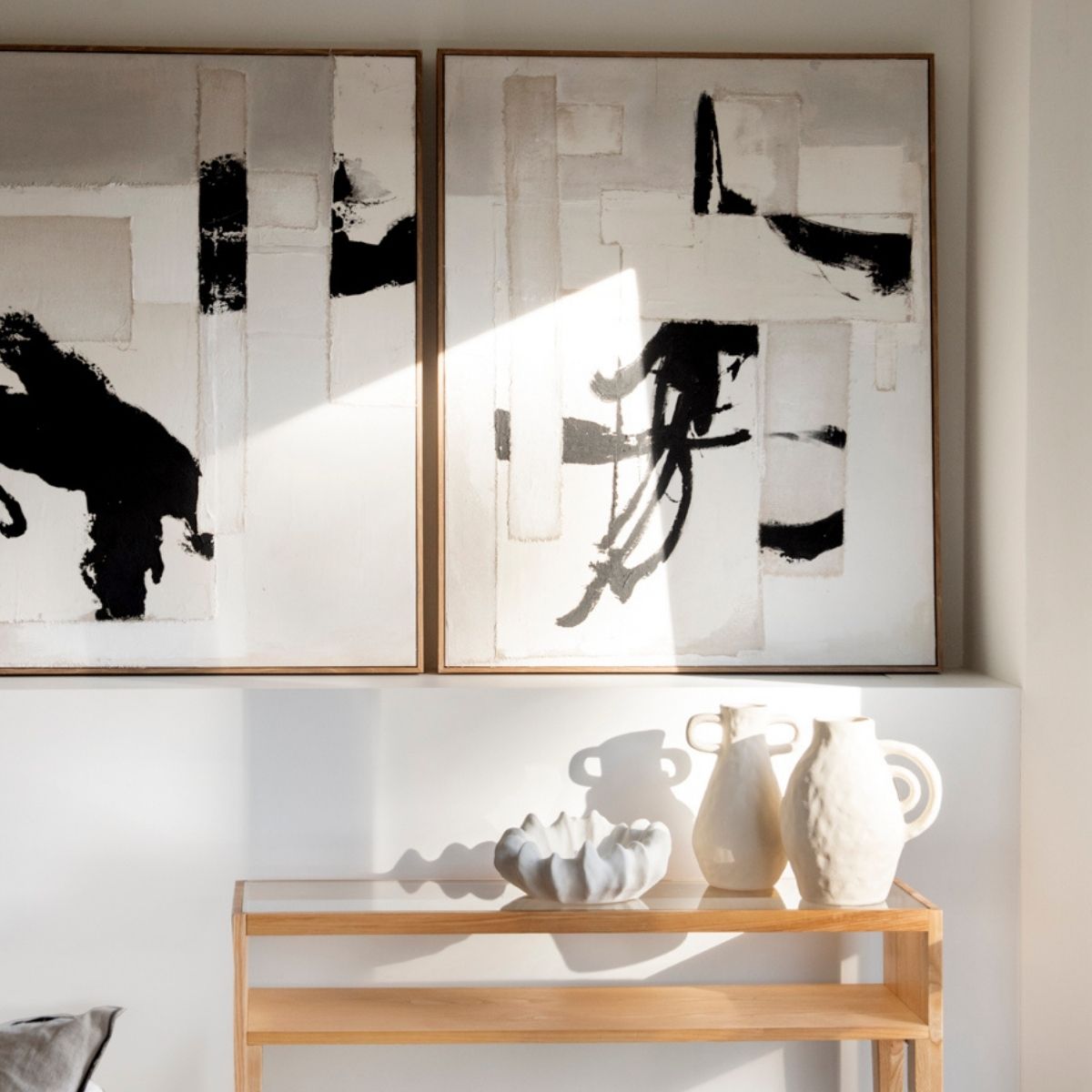 andrea-house-tokio-bild-abstrakt-schwarz-wei-80x100-cm image 1
