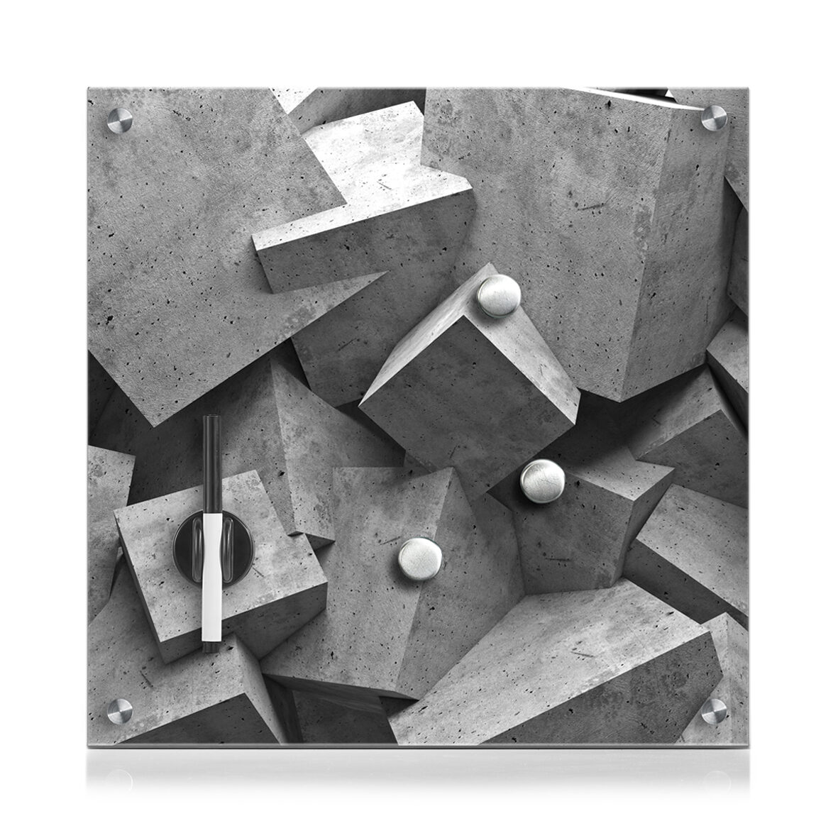 zeller-present-office-memoboard-cubes-glas image 1