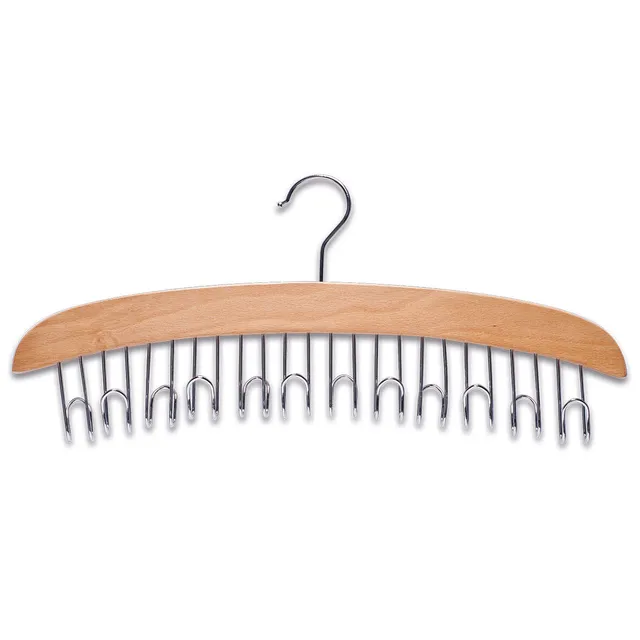 zeller-present-g-rtelhalter-buche-metall-g-rtelaufbewahrung image 1