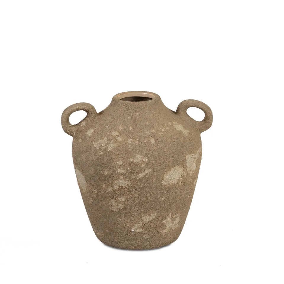 andrea-house-atacama-vase-keramik-braun-17-cm image 1