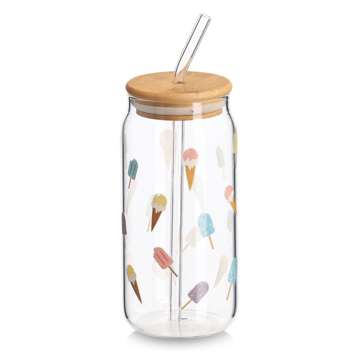 zeller-present-k-che-trinkglas-ice-cream-500-ml-mit-deckel image 1