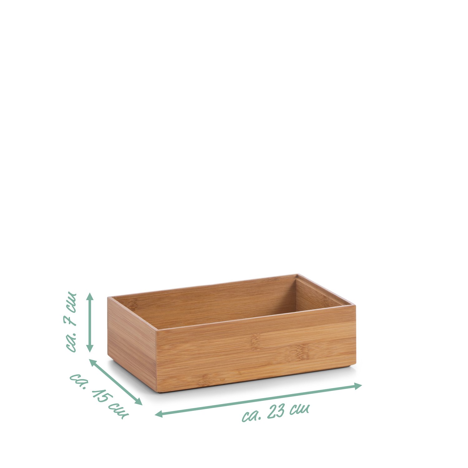 zeller-present-home-ordnungsbox-bambus-mdf-stapelbar image 2
