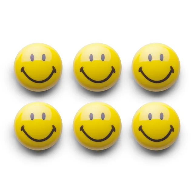 zeller-present-smiley-magnet-set-6-tlg-kunststoff image 1