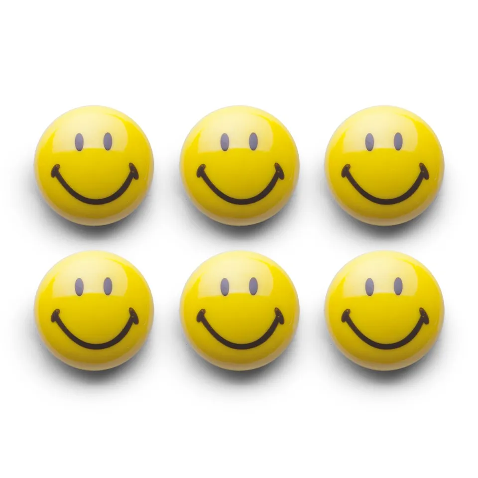 zeller-present-smiley-magnet-set-6-tlg-kunststoff image 1