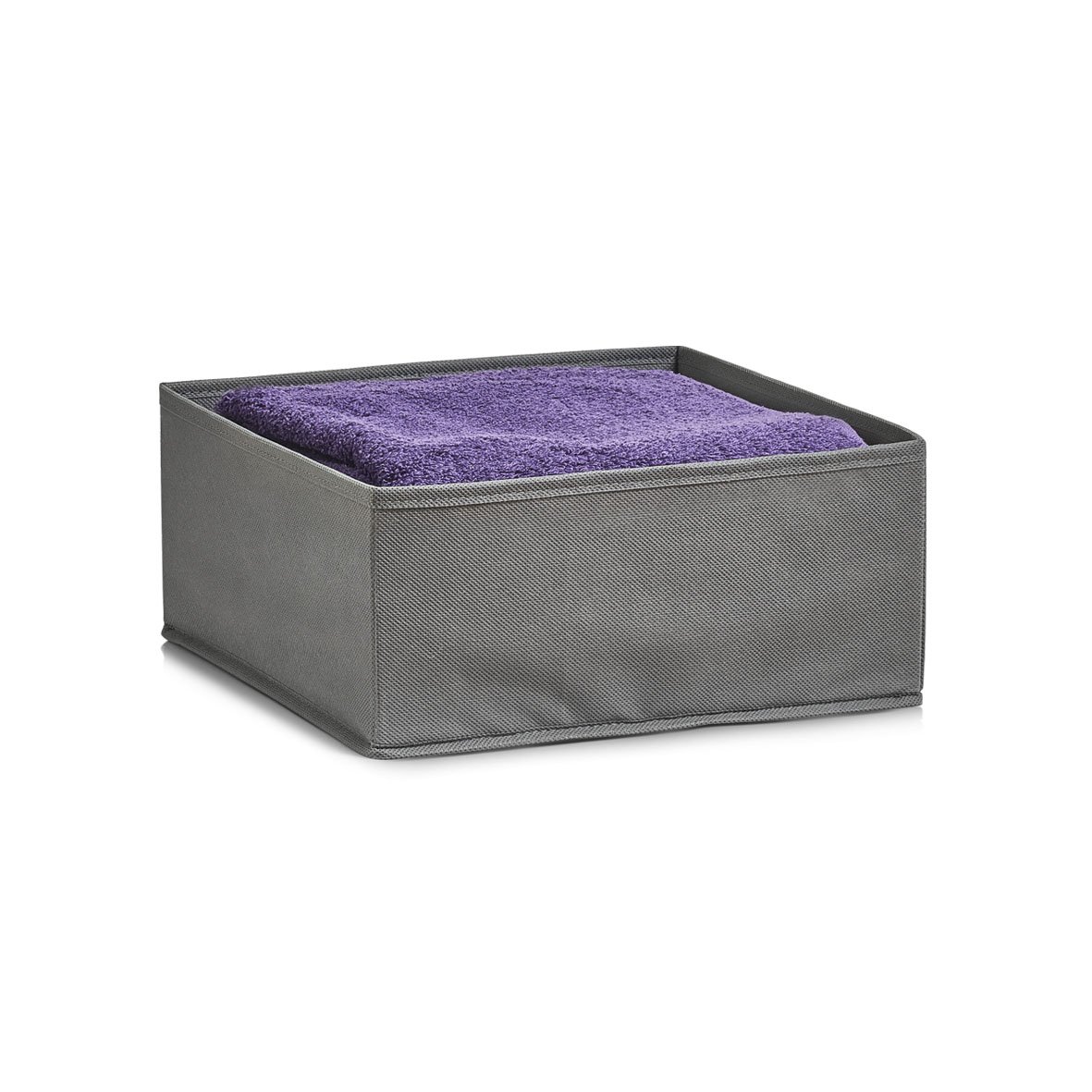 zeller-present-home-living-aufbewahrungsbox-vlies-grau image 2
